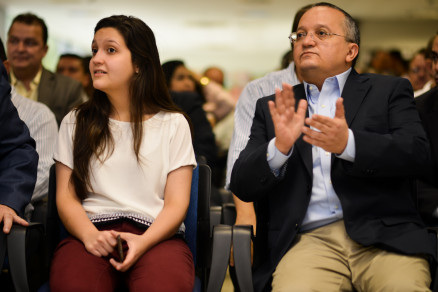 Pedro Taques e filha