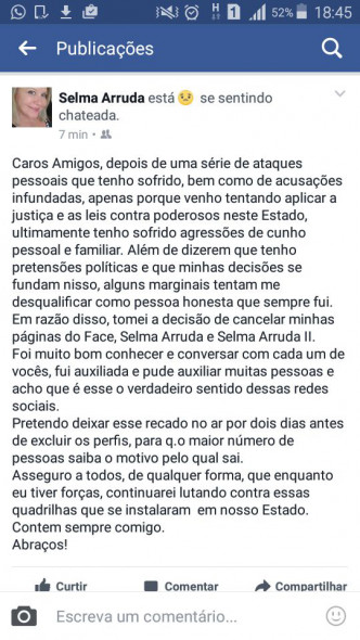 Post de Selma Arruda