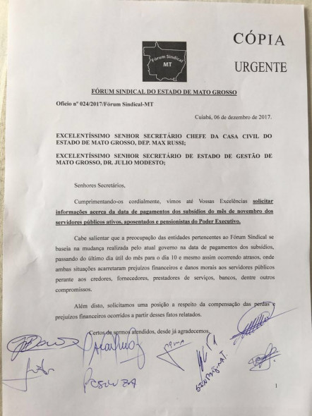 Ofício servidores